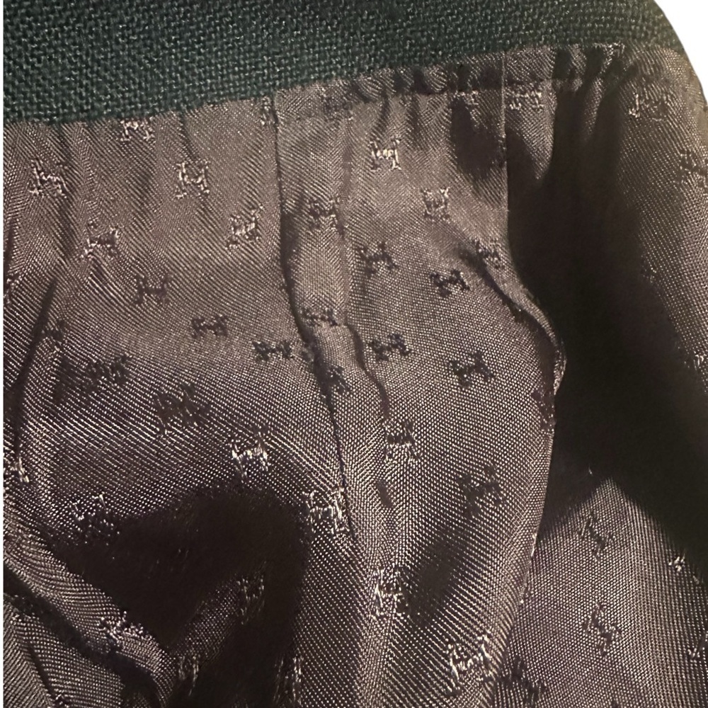 Hermes Black Linen Blend Women's Skirt with Buckle Detail Size 46EU 16US - Picture 7 of 8
